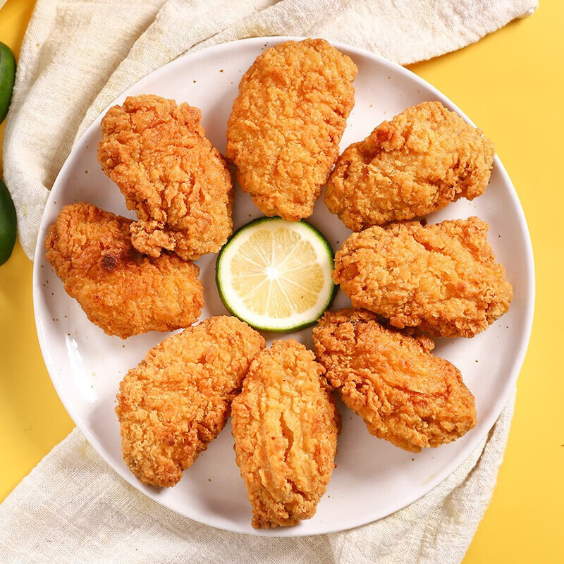 安峰山香辣鸡翅中 500g 袋装 腌料裹粉炸翅根翅中油炸鸡肉鸡块 速冻半