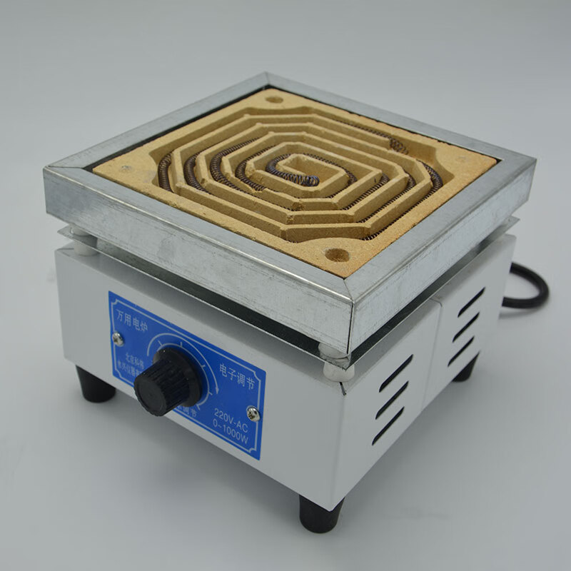 实验室万用电炉2000w工业可调温炉丝封闭高温电热炉 单联 1kw