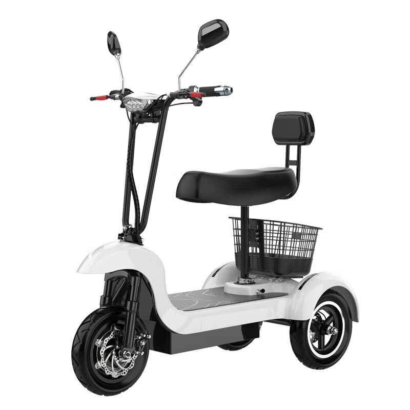 岭溪小型电动三轮车家用电瓶车迷你电动车接送孩子男女 48v双驱:蓄电