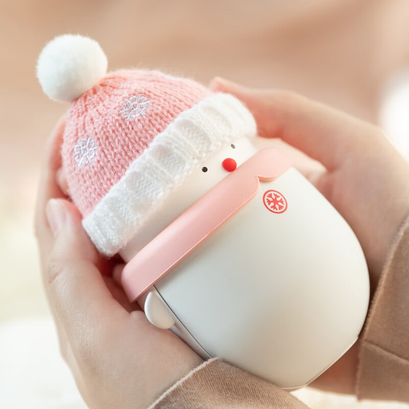 爱心爵萝 小雪人暖手宝迷你暖宝宝充电大姨妈神器电暖宝生日礼物女生
