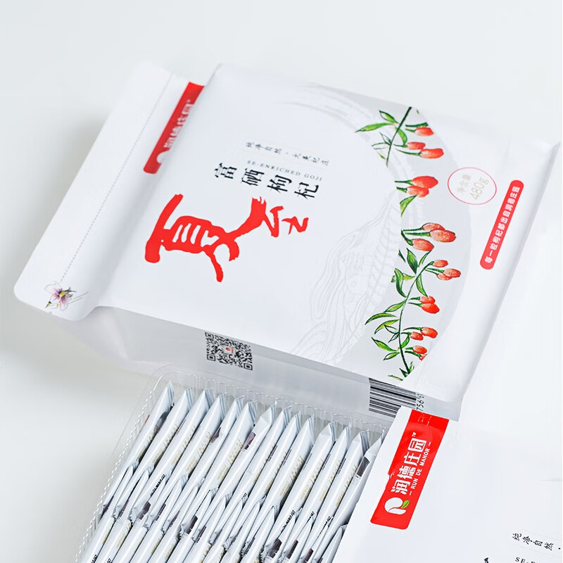 润德庄园有机宁夏头茬枸杞子枸杞果干独立小包装礼袋装特优级480g送礼礼盒 【有机富硒】头茬特优 480g*1袋 【顺丰送货上门】