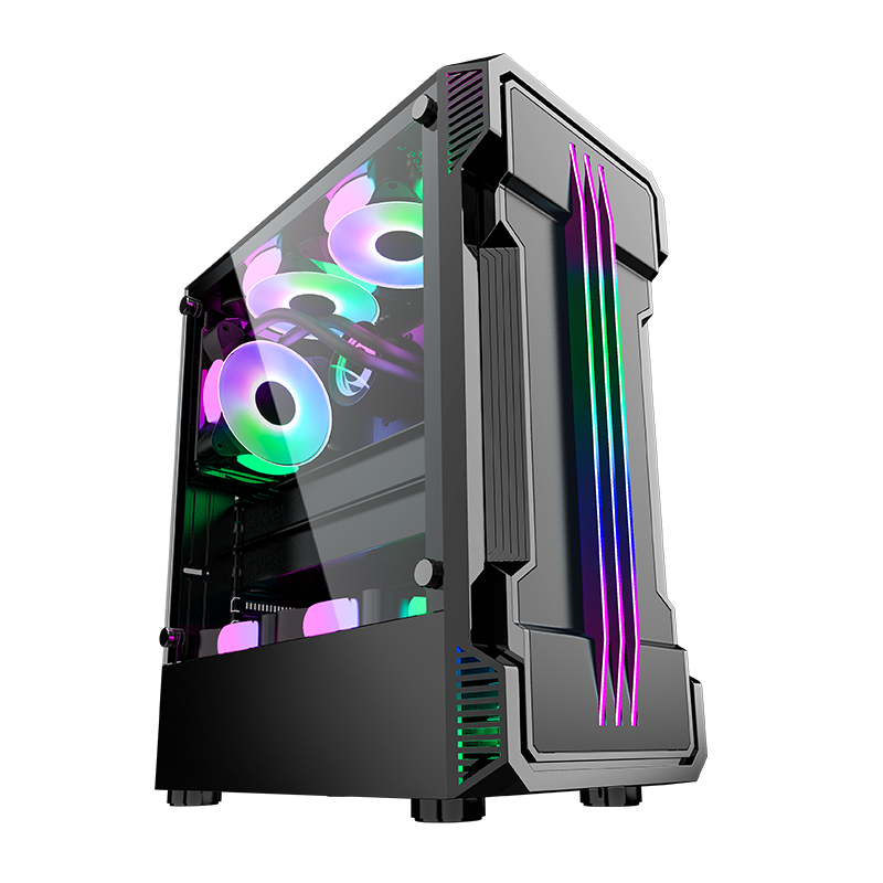 宏碩（hongshuo） 酷睿i7/十代/RTX2060臺式機電腦主機家用游戲辦公組裝電腦整機全套 主機+24英寸超清顯示器 配置二(九代i5/GTX960 獨顯)