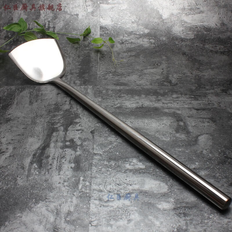 麦延大锅铲商用50-130cm加长柄大铲子厨师炒菜不锈钢铲工厂食堂用具大