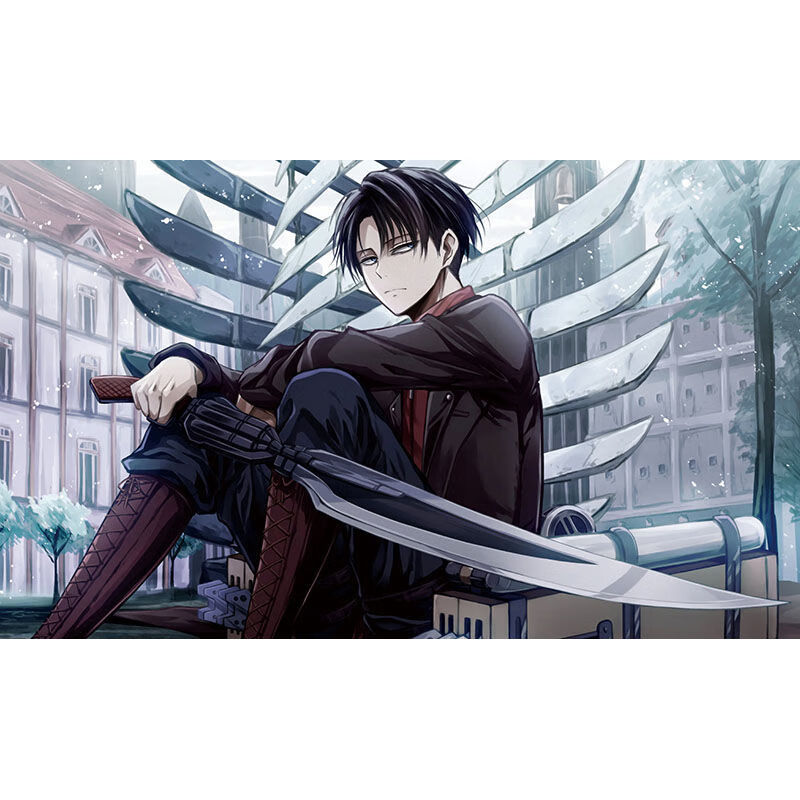 进击的巨人海报贴纸墙周边超大动漫自粘挂画艾伦三笠利威尔兵长卡通