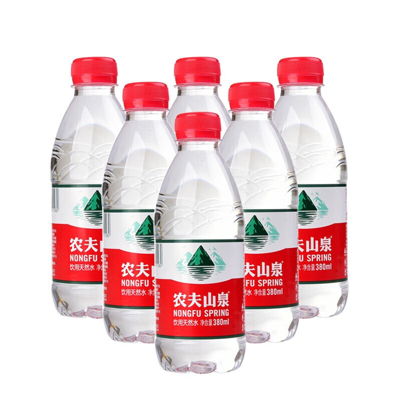 农夫山泉水饮用天然水小瓶 380ml*6瓶