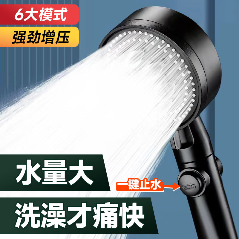 隆仕洁(LONGSHIJIE)高增压花洒淋浴喷头套装家用洗澡手持花洒喷头沐浴莲蓬头花洒头