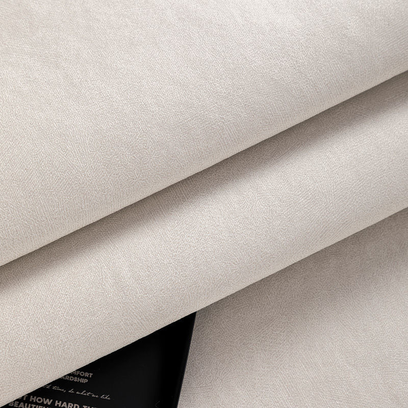 远嘉妮防水款科技布轻约加厚沙发布料面料批发仿皮坐垫抱枕 1米白色