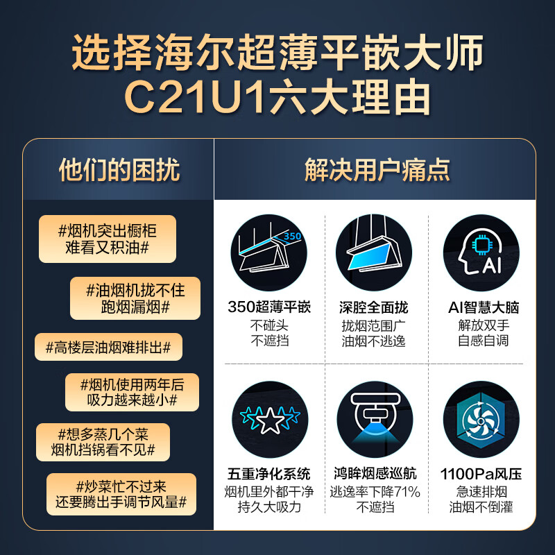 海尔C21U1+Q2BE7烟灶套装怎么样？体验后讲实情内幕？-图片3