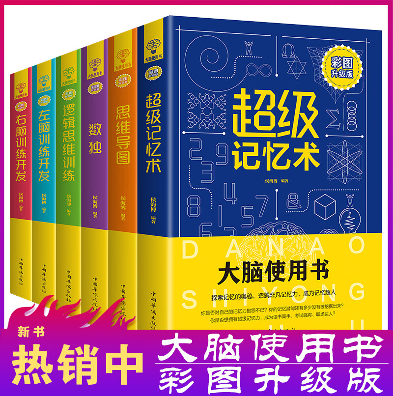 大脑使用书彩图升级版6册儿童益智书逻辑思维训练开发全脑专注力