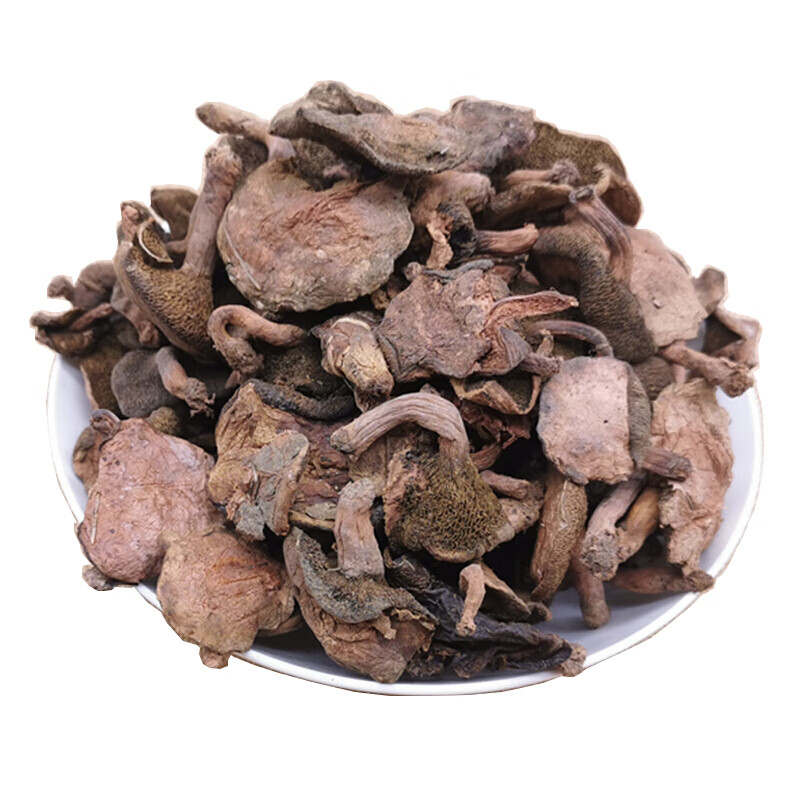 虎钢馋东北红粘团子500g松树蘑菇长白山特产红粘蘑新货蛾子干货粘蛾