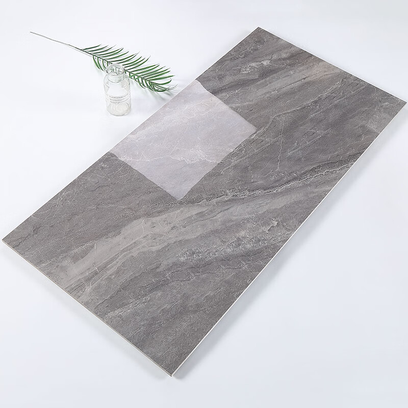 仁聚益轻奢k金丝釉通体大理石瓷砖600x1200深色客厅地砖卫生间镀金