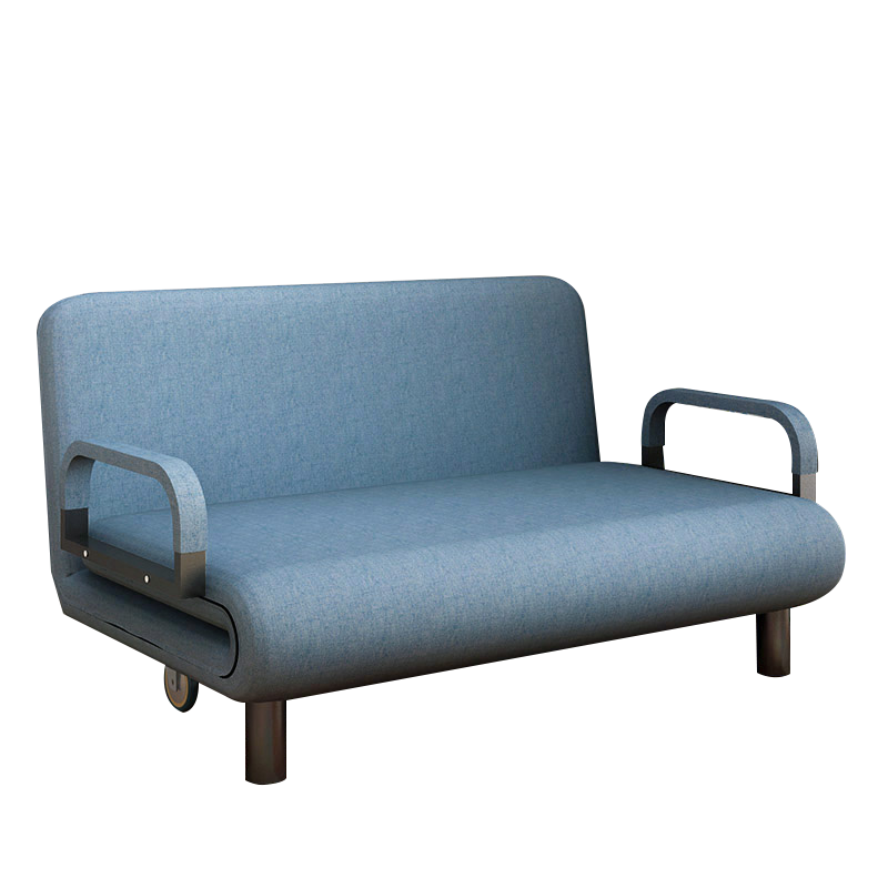 立太沙发床可折叠两用多功能午休床客厅懒人单人双人简易床小户型 120CM灰色【展开190cm长】