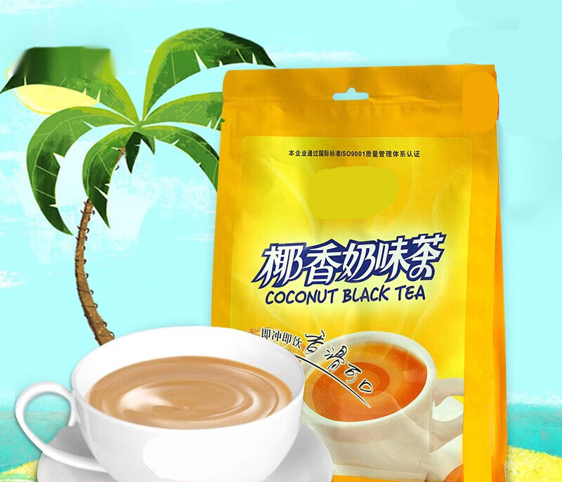 春锦秋鲤海南特产休闲饮品340g椰香奶茶(袋)即冲即饮,香滑可口 椰香味