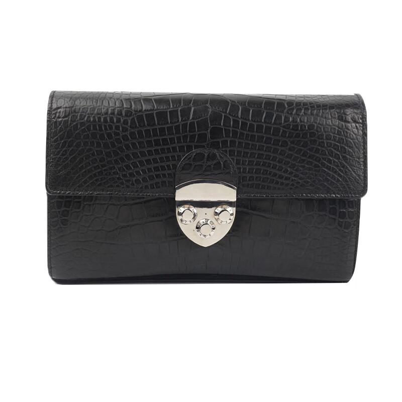 【二手95新】   stefano ricci 史蒂芬鳄鱼皮公文手拿包 26*16*8 b