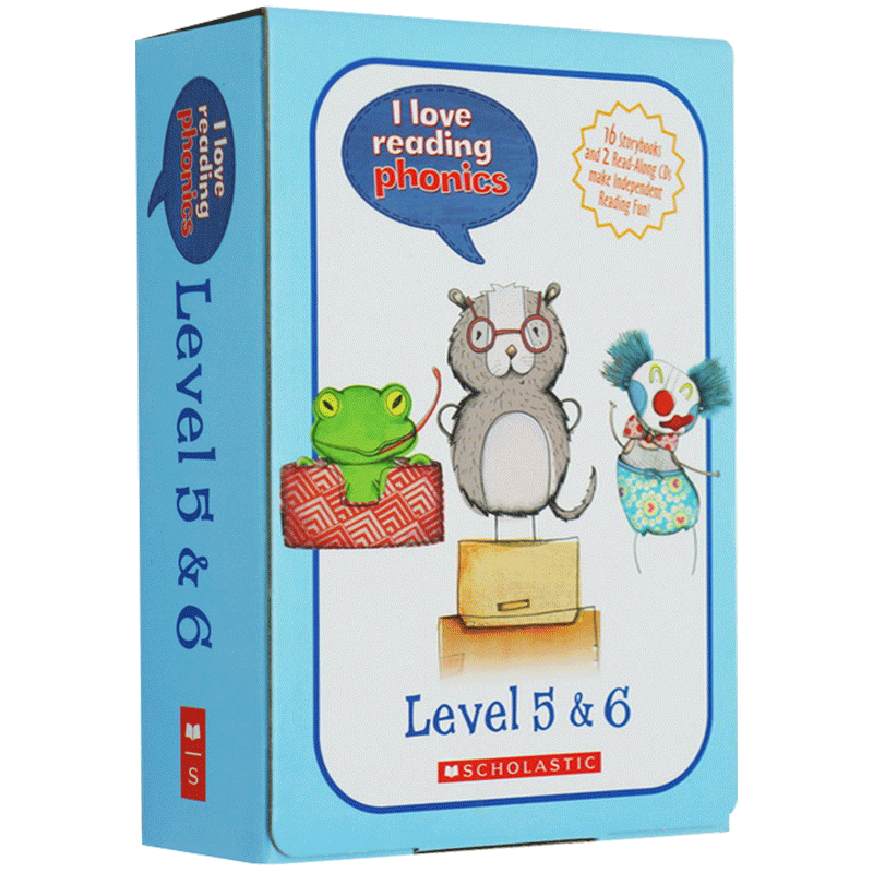 英文原版 i love reading phonics 我爱自然拼读5-6级 美国学乐幼儿