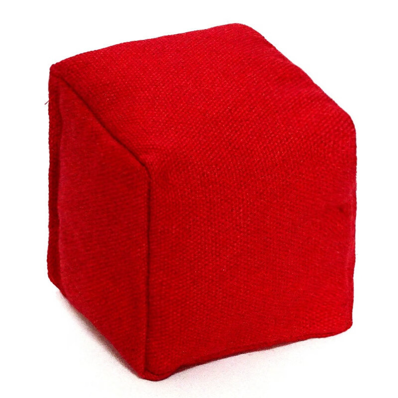 热奥沁漫海儿童丢沙包方形纯色幼儿园厚帆布小沙包球子游戏踢毽子投