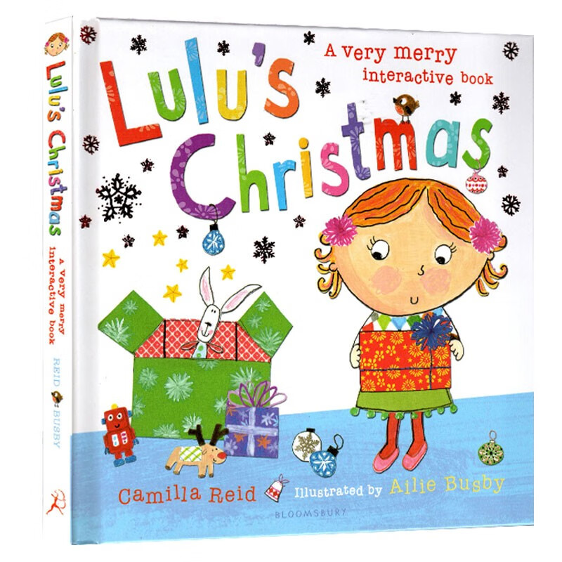 英文原版绘本 Lulu Christmas 露露的圣诞节 精装触摸翻翻操作书 Lulus系列 幼儿启蒙认知 儿童早教趣味故事图画书 节日礼物 .