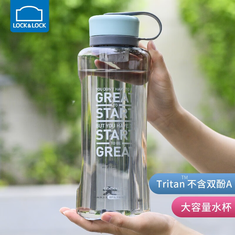 �ֿ��ֿۣ�LOCK&LOCK�� ������ˮ�������Я��������ˮ���˶���ʿ�ļ������ݲ� ������ 1900ml