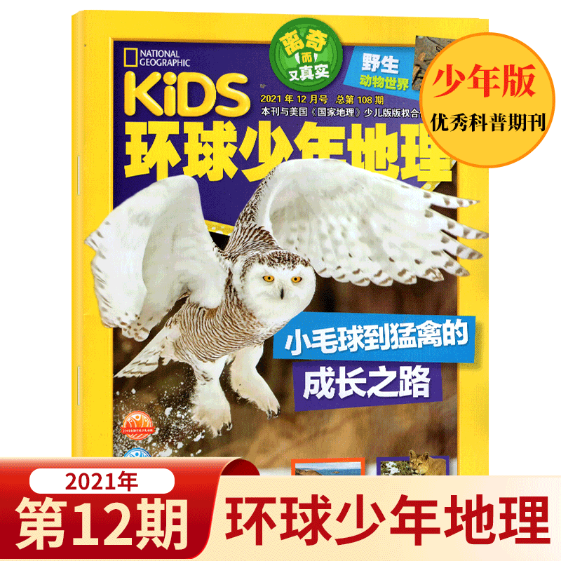 kids环球少年地理杂志 美国国家地理少年版 2021年12月