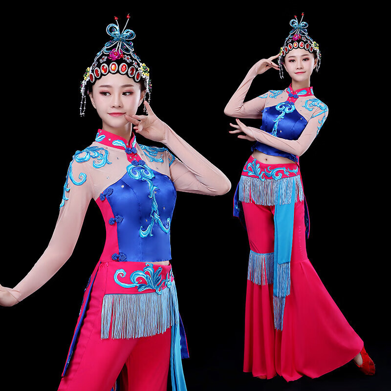 高端轻奢古典演出服心有翎兮戏服花鼓戏梨园俏花旦京剧戏曲梨花颂舞蹈