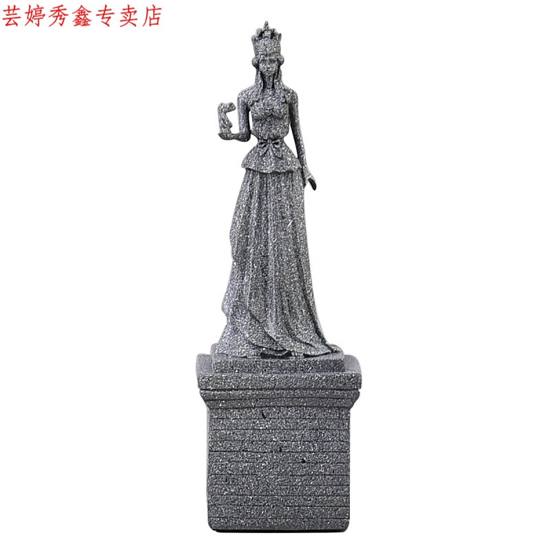 创京懿选古希腊雕像摆件家居装饰品式复古树脂希腊神话雅典娜女神雕塑