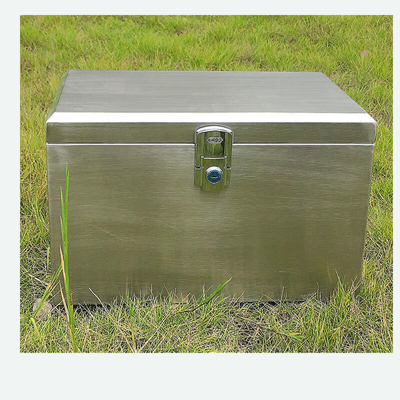 后备箱304不锈钢摩托车电动车电瓶车尾箱加厚通用外卖储物特大号 底厚