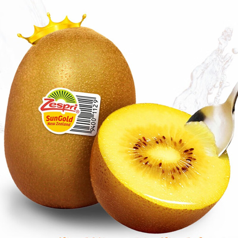 【现货】Zespri新西兰佳沛金果新鲜阳光奇异果进口黄心猕猴桃水果顺丰速发 6个装 大果（105-120g）