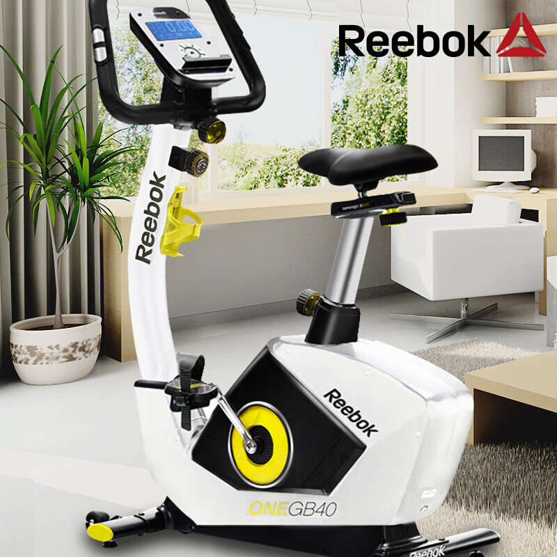 锐步Reebok健身车家用磁控室内动感单车请问骑车锻炼时车座和脚踏多高的高度减少膝盖受伤，谢谢？