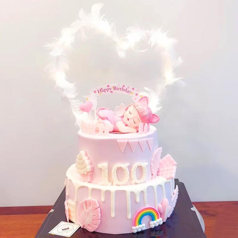 网红周岁宝宝儿童生日蛋糕男宝女宝满月百日宴同城配送北京上海深圳