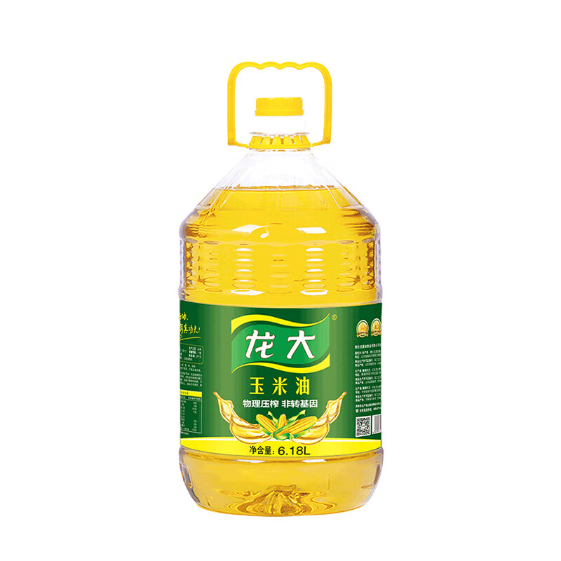 龙大 食用油 非转基因玉米胚芽油 玉米油6.18L