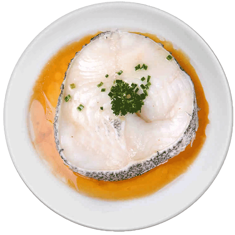 蓝雪 冷冻银鳕鱼扒300g 1-3块 犬牙鱼 船冻钩钓 袋装排切段海鲜水产