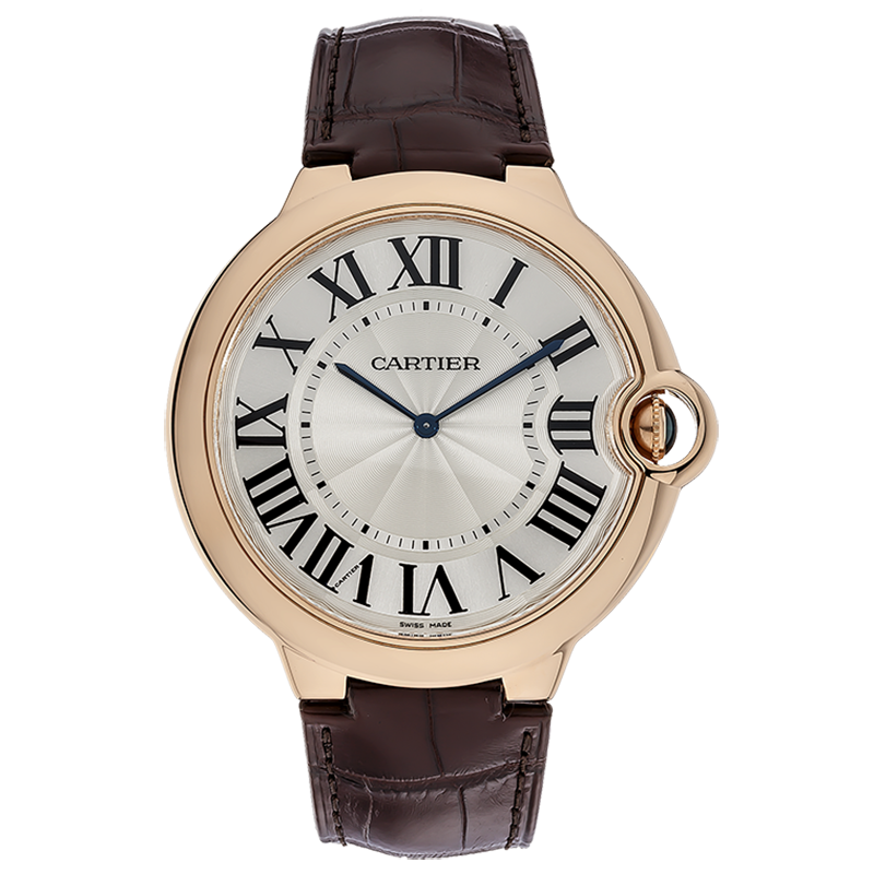 【二手95新】cartier卡地亚蓝气球系列18k玫瑰金手动机械手表男表w