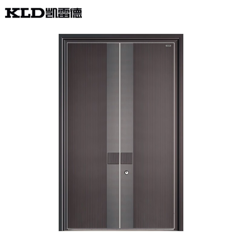 凯雷德门业(kld-k-1086 防火铝木装甲门)智能大门 别墅安全防盗 每