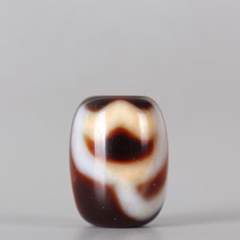 青鹊凰 稀有水莲花天珠 老矿火供天珠真品 佛珠手串项链吊坠高端配珠