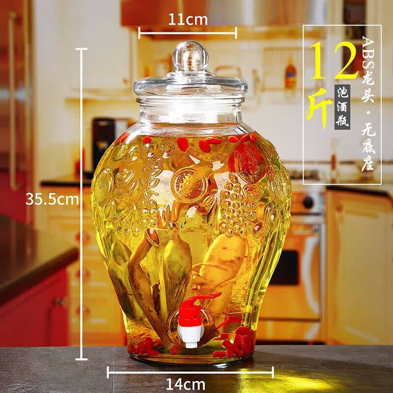 酿酒泡酒玻璃瓶带龙头5斤10斤20斤密封酒坛泡酒瓶酒坛子家用加厚 雕花10斤水容量空瓶 加厚瓶+塑料龙头使用感如何?