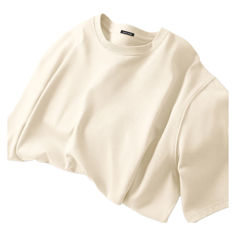 春季纯棉男士t恤口袋落肩外穿打底宽松圆领长袖t恤男士,53元—— 慢慢