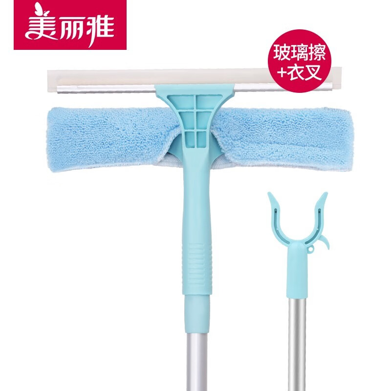 美丽雅擦玻璃神器玻璃刮擦窗器刮水洗刮合一双面刮窗家用窗户清洁工具