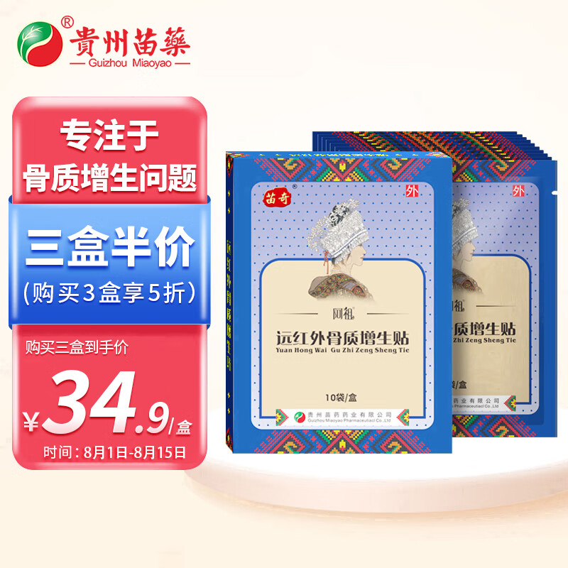 贵州苗药品牌推荐：远红外骨质增生膏贴价格走势与口碑评测