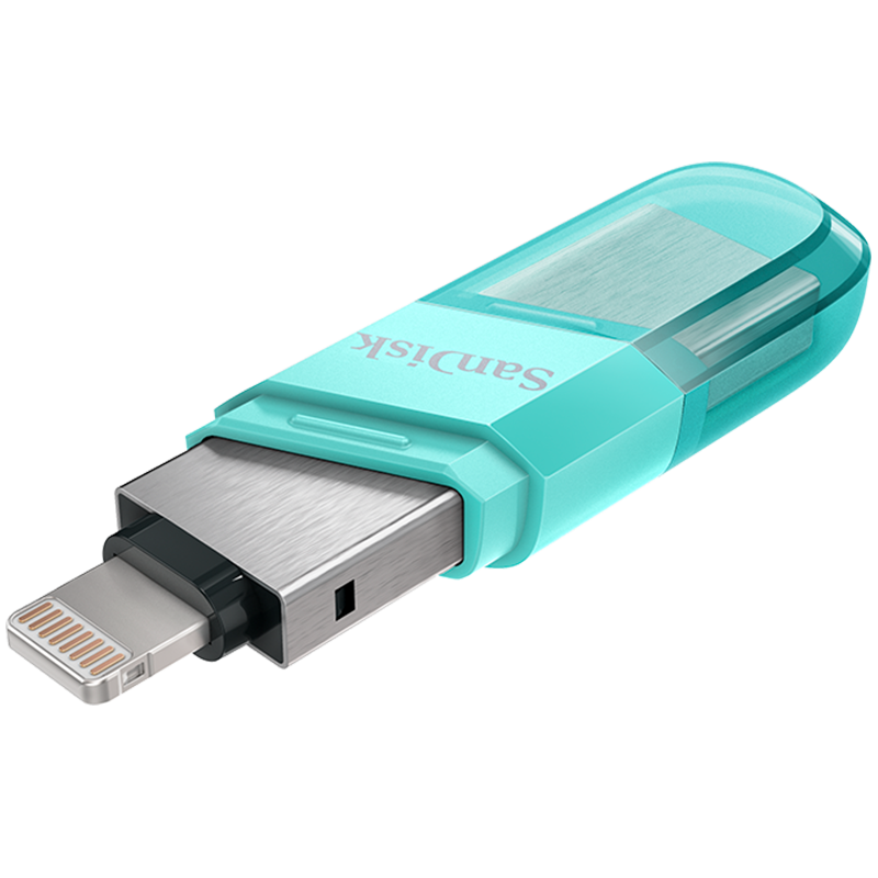 闪迪（SanDisk）128GBLightningUSB3.0苹果U盘iXpand欣享豆蔻绿色读速90MB/s，价格走势查询及更多U盘品牌选择