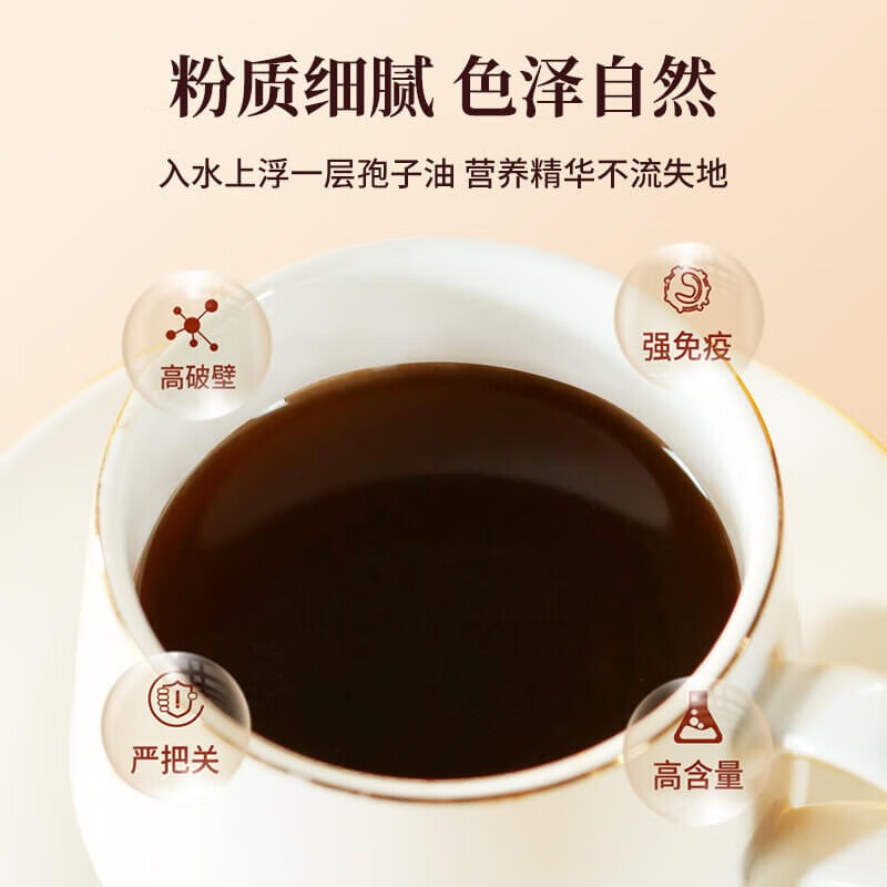 李良济破壁灵芝孢子粉有机种植孢子油胶囊调节免疫中老年滋补术后营养品 【一盒装】1g*30袋(到手50g)-25天量