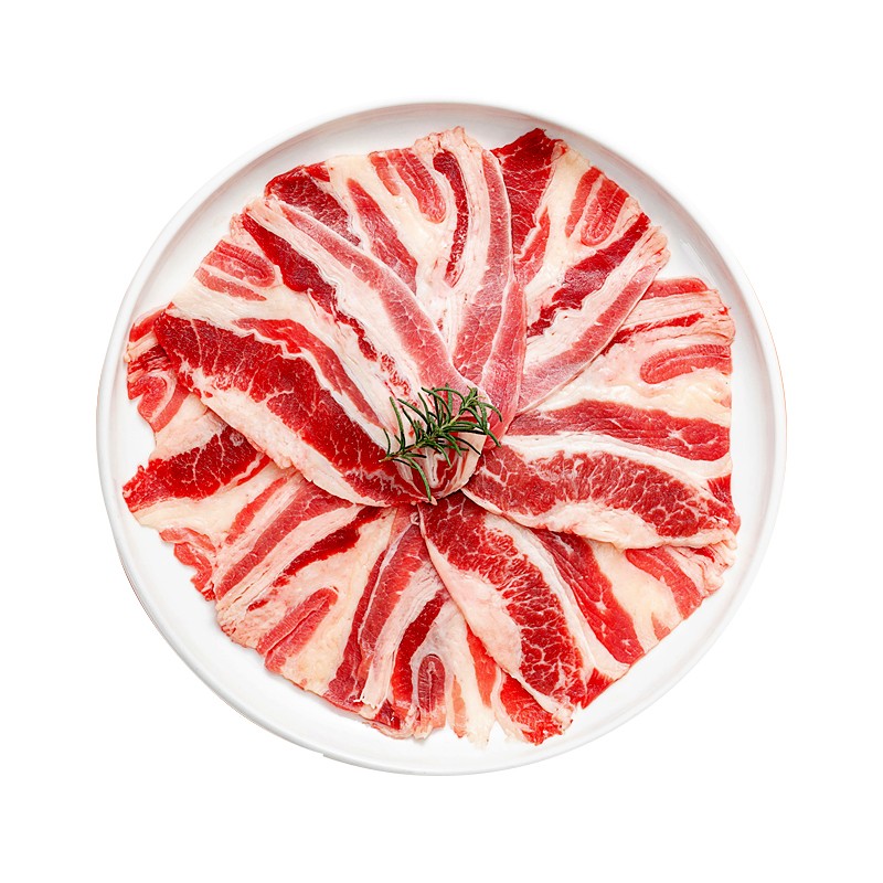 【88包邮】顶诺 原切安格斯谷饲肥牛片 150g*8盒