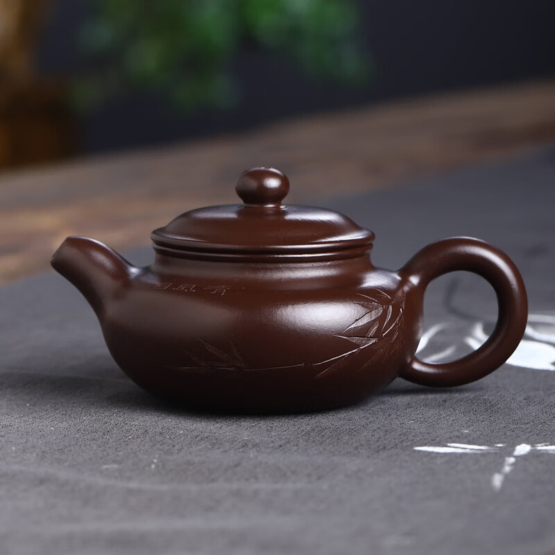 繁铺紫砂壶宜兴原矿国助工陈菊华全手工功夫茶具套装泡茶老紫泥仿古壶