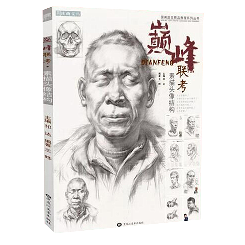 联考素描头像结构2019人物肖像五官照片对画临摹范本夺魁到位满分峥峥