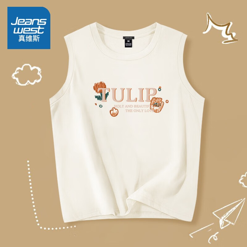 ���ڲ�������ά˹��JEANSWEST�����䱳��Ů���ɵ����ļ������������Ůװ2024�¿���ɿ��� ��ɫ �����㻭���� M