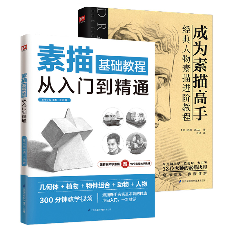 素描基础套装（全2册）素描高手+素描基础