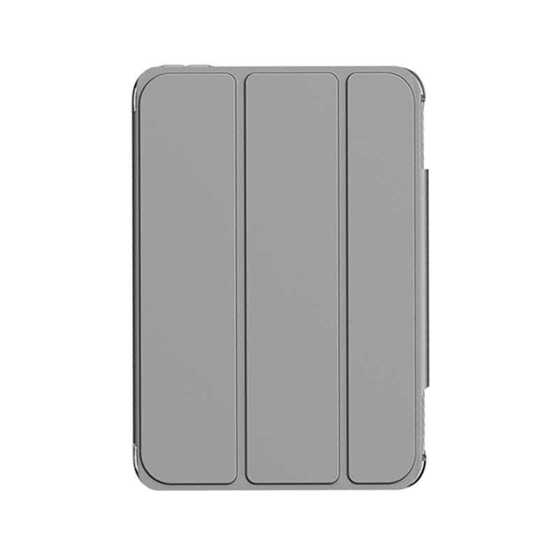 亿色适用于ipad mini6 保护壳2021款苹果平板电脑保护套apple散热平板支架超薄亲肤全包防摔三折皮套-灰色