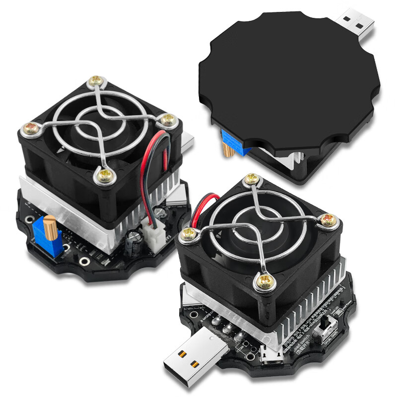 65w可调恒流电子负载器适用于usb直流电压表电流表检测试仪表 65w三口