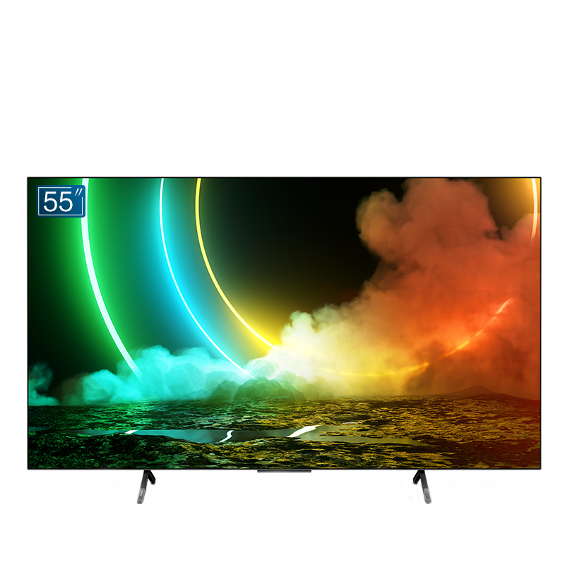 飞利浦OLED电视价格走势，55英寸4K环景光平板电视售价实惠
