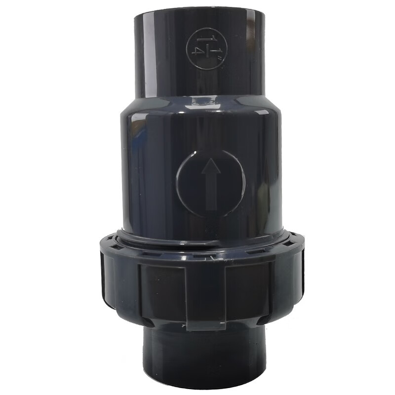 优质pvc止回阀upvc塑料水管单活接止逆阀单向阀塑胶