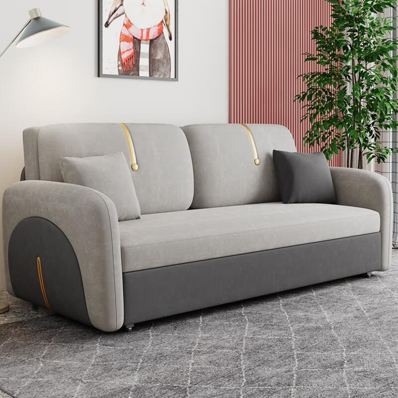 轻奢沙发床坐卧两用多功能可折叠储物客厅单双人免洗科技布小户型 1米